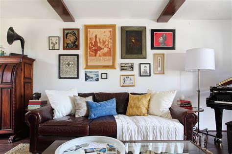 Eclectic California Home Tour | Eclectic living room, Gallery wall ...