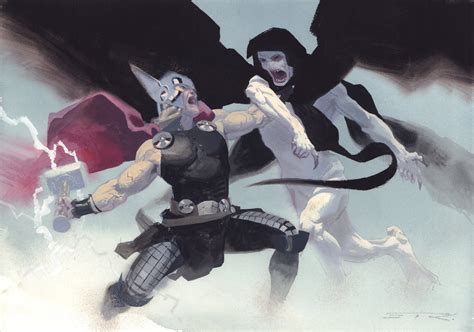 Thor Vs Gorr The God Butcher Painted Art Commission Example 2022