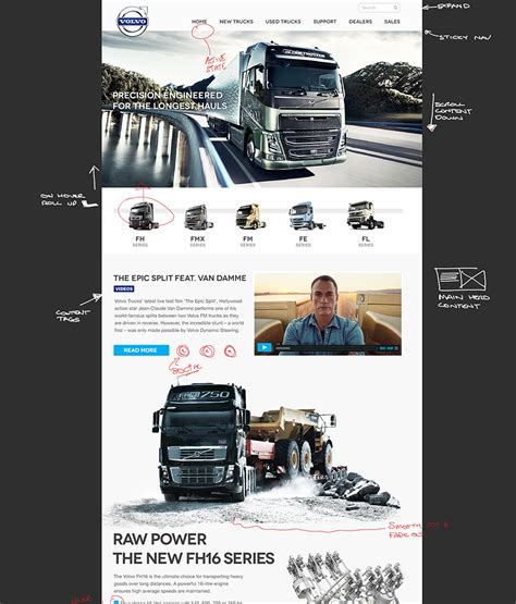 Dribbble Volvo Trucks Website Design Concept V2png By Peter Mark Ellis