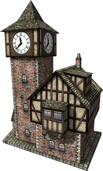 Clock Tower 2 Paper Model Daves Games