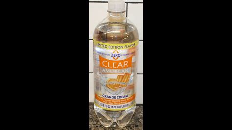 Clear American Orange Cream Sparkling Water Review Youtube