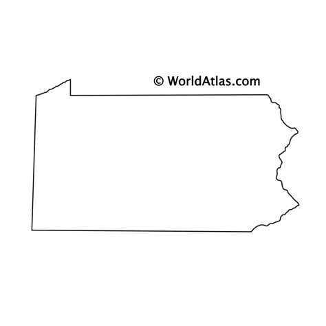 Pennsylvania Outline Map
