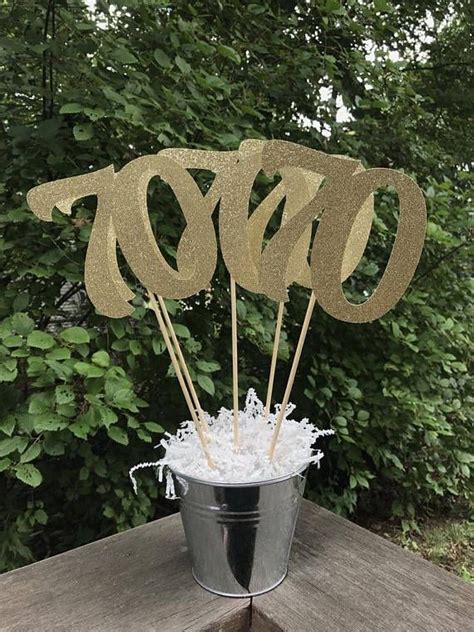 70th Birthday Centerpiece Sticks Glitter 70th Birthday | Birthday party