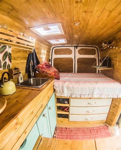 24 Tips For Designing Your Sprinter Van Layout Camping Van Interior