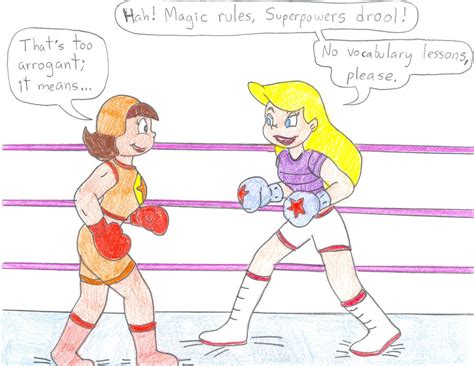 Boxing Word Girl Vs Sabrina By Jose Ramiro On Deviantart