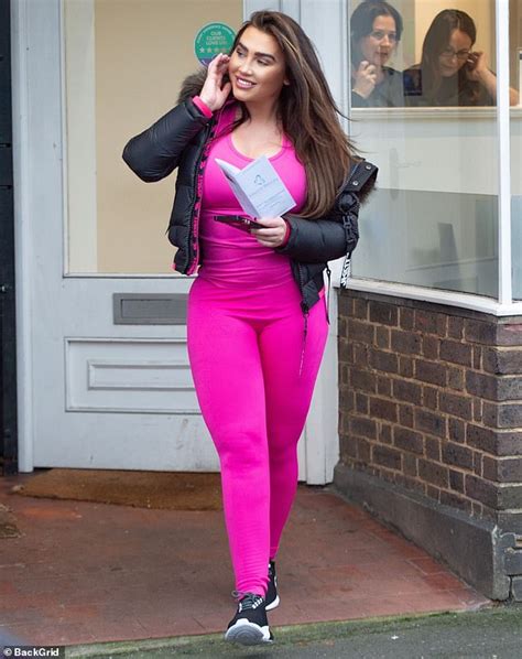 lauren goodger displays her voluptuous curves in form fitting active wear daily mail online
