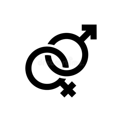 Símbolos De Sexo Sinalização De Gênero ícone Unisex ícone De Vetor