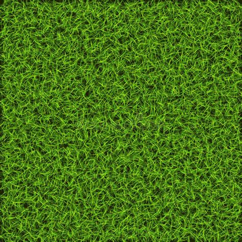Lawn Grass Seamless In Summervector Cartoon Nature Green Field Texture