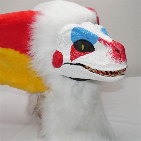 Dino Mask Premade Clown Themed Head Only Etsy