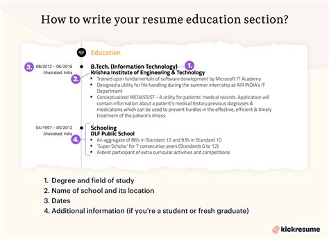 ¿cómo Poner Tu Formación En Un Currículum Ejemplos Kickresume