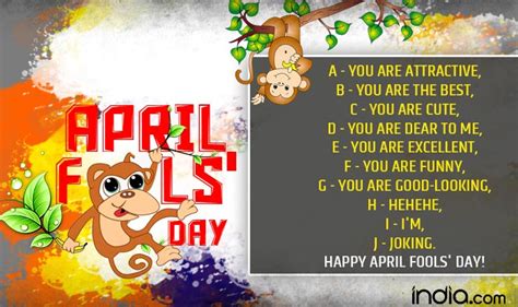 For this prank, choose a gushy love song for the basis of your text exchange. April Fools' Day 2017 Jokes & Pranks: Best Quotes, SMS ...