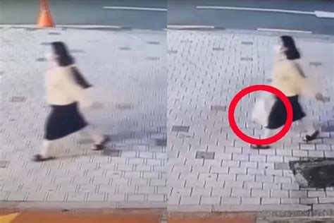 beredar video cctv tambahan dimana jeong yoo jung membawa kantong plastik berwarna putih setelah