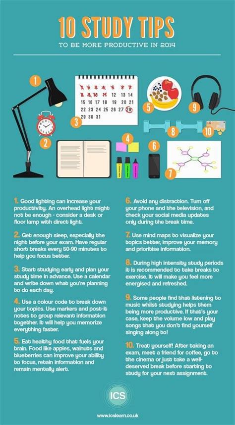 25 Study Infographs With Tips And Tricks To Help You Get Good Grades