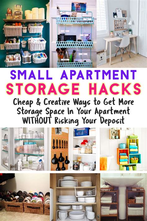 Small Apartment Storage Hacks Cheap And Creative Ways To Get More Storage Space In Yo Small