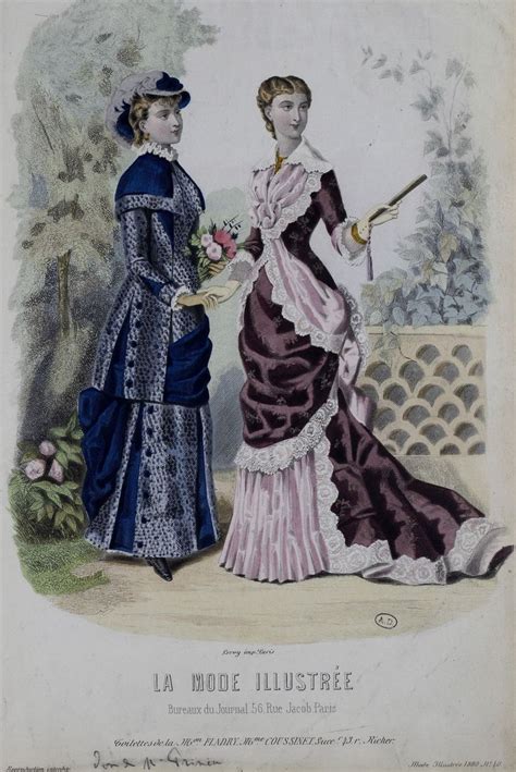 La Mode Illustrée 1880 Victorian Fashion Women Historical Fashion