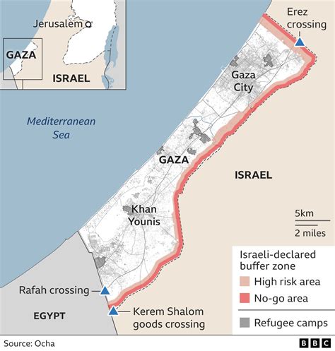 Gaza Strip In Maps Life In Gaza Under Siege Bbc News