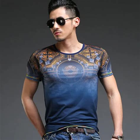 2016 Brand Design Fashion Style Mens T Shirt Crewneck Short Sleeve Tee Cotton Print T Shirt
