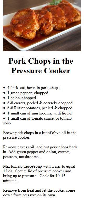 Just be sure to use pork chops. pressure cooker frozen pork chops
