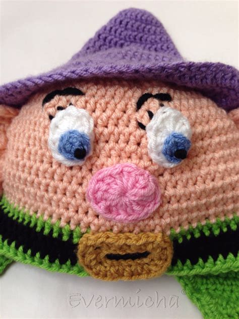 Goofy Dwarf Crochet Earflap Hat Etsy