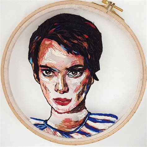 Enchanting embroidered portraits and illustrations by Katerina Marchenko