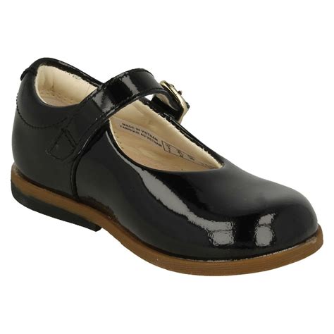 Girls Clarks Buckle Fastening School Shoes Drew Sky Ebay