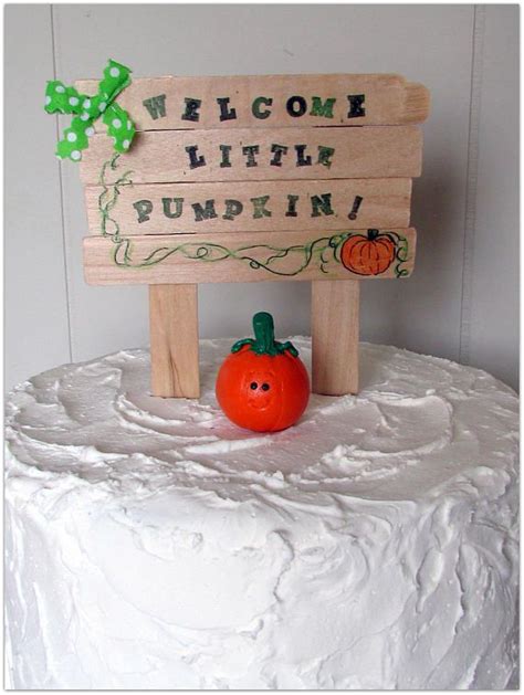 Welcome Little Pumpkin Cake Topper Pumpkin Cake Topper Etsy Baby
