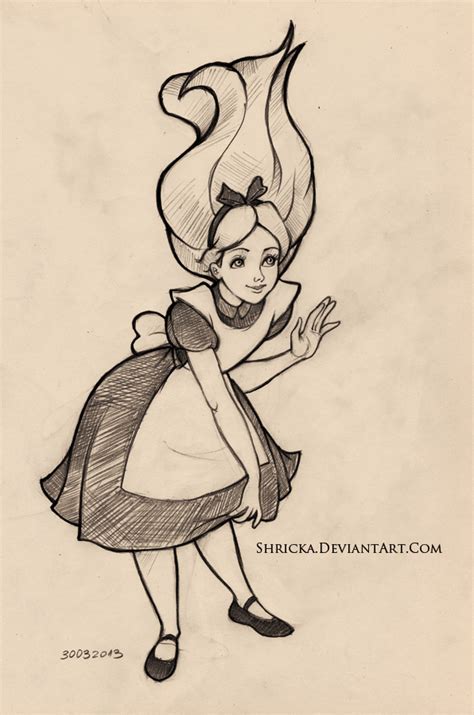 Sketch Style Alice 14 By Shricka On Deviantart