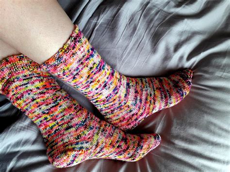 Simple Beginner Flat Knit Socks Easy Sock Pattern Knit Flat Etsy