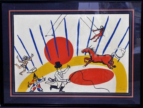 Alexander Calder The Circus Lithograph In Color Signed