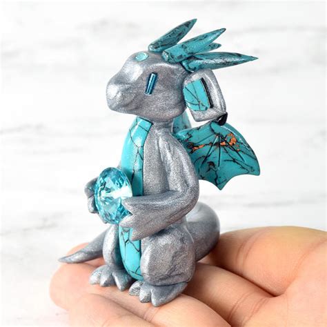 Silver Turquoise Gem Dragon By Howmanydragons On Deviantart