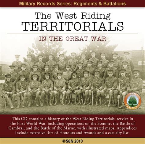Yorkshire The West Riding Territorials In The Great War Product