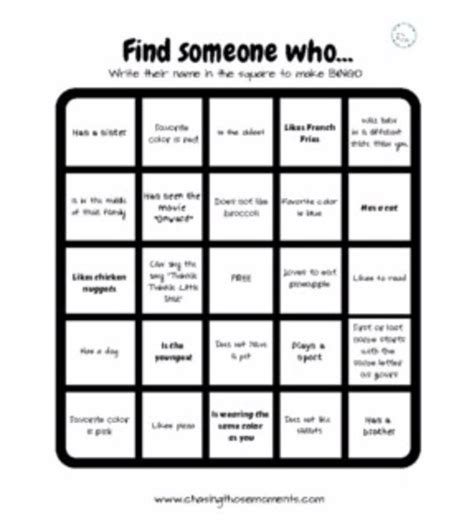 Get To Know You Bingo Icebreaker For Kids Etsy