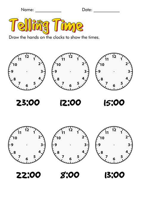 18 Clock Worksheets For Second Grade Free Pdf At