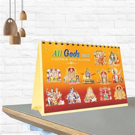 Divine Gods Desktable Calendar With Planner Vivid Print India Get