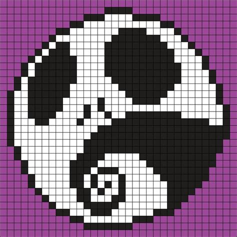 Jack The Nightmare Before Christmas Square Grid Pattern Pearler