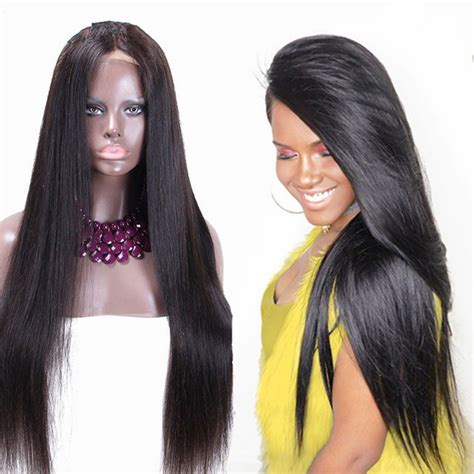 Silky Straight Density Lace Frontal Wig Brazilian Lace Human