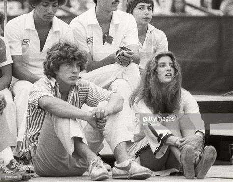 John F Kennedy Jr And Meg Azzoni During 6th Annual Rfk Tennis