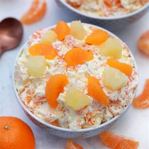Creamsicle Mandarin Orange Salad With Vanilla Pudding Potluck Recipes