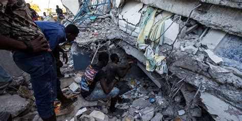 En Haïti Un Séisme De Magnitude 72 Fait Au Moins 304 Morts