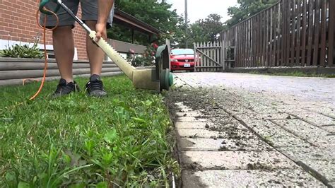 Shop trimmers and more at the home depot. How To Edge A Lawn With A Trimmer - YouTube