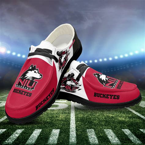 northern illinois huskies ncaa personalized hey dude sports shoes custom name design perfect