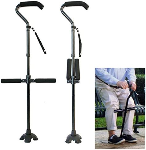 Jmung Travel Walking Canes Stick Stand Up Assist Folding Non Slip For