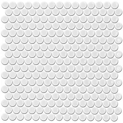 Feel free to contact me for any questions. Ivy Hill Tile Bliss Penny Round White 12 in. x 12 in. x 10 ...