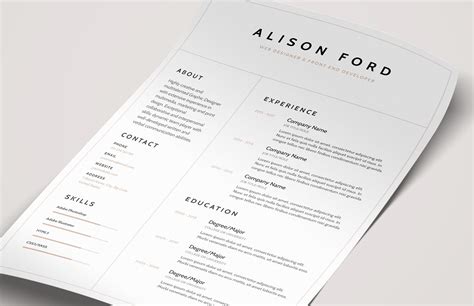 Browse our new templates by resume design, resume format and resume style to find. Elegant CV Resumé Template (AI, Word) — Medialoot