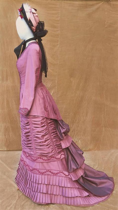 Victorian Dress 1880 Day Dress Walking Dress Etsy Victorian Dress