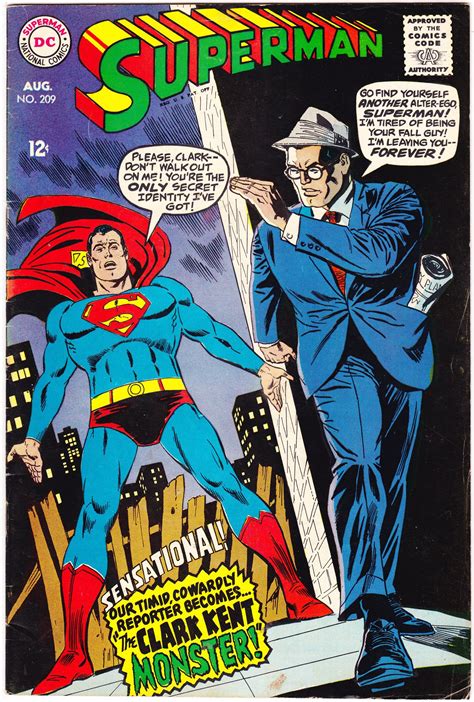 Superman Vol 1 209 Comics Silver Age Books 1968 Dc Vgfn 50