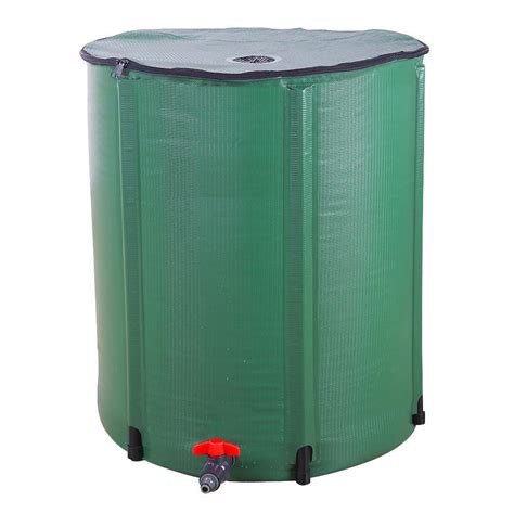 50 Gallon Rain Barrel Folding Portable Water Collection Tank Storage