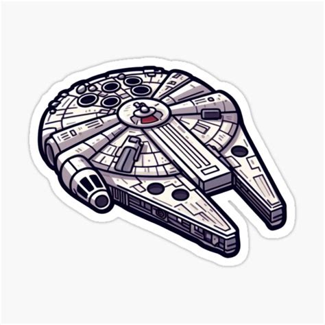 Millennium Falcon Sticker For Sale By Michaelbrowntx Redbubble