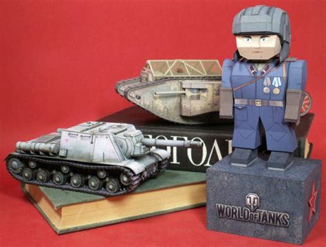 Papermau Ww2`s Soviet Tankman Paper Toy In 150 Scale By World Of Tanks