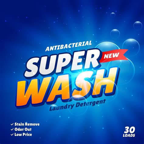 Detergent Advertising Concept Product Design Template Soap Packaging